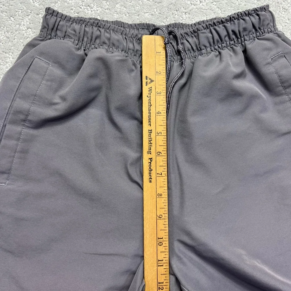 VINTAGE 90s Reebok Track Pants Womens Small Grey Faded Tapered Lined Ankle Zip